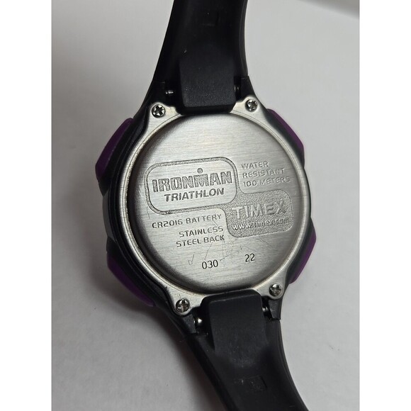 Womens Timex Ironman Triathlon 10 Lap Digital Watch Indiglo Alarms New Battery - Picture 11 of 11